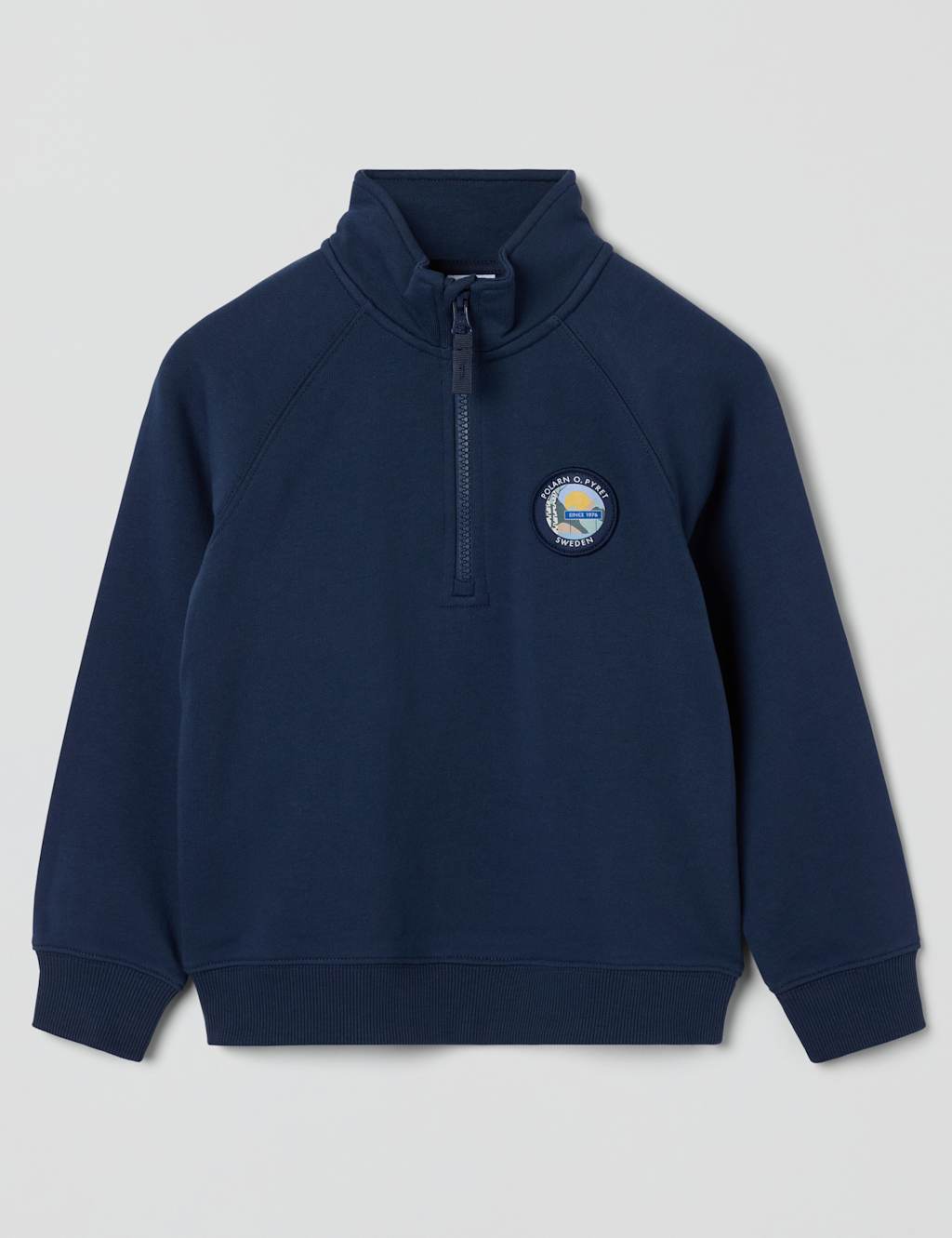 Pure Cotton Half Zip Sweatshirt (1-10 Yrs)