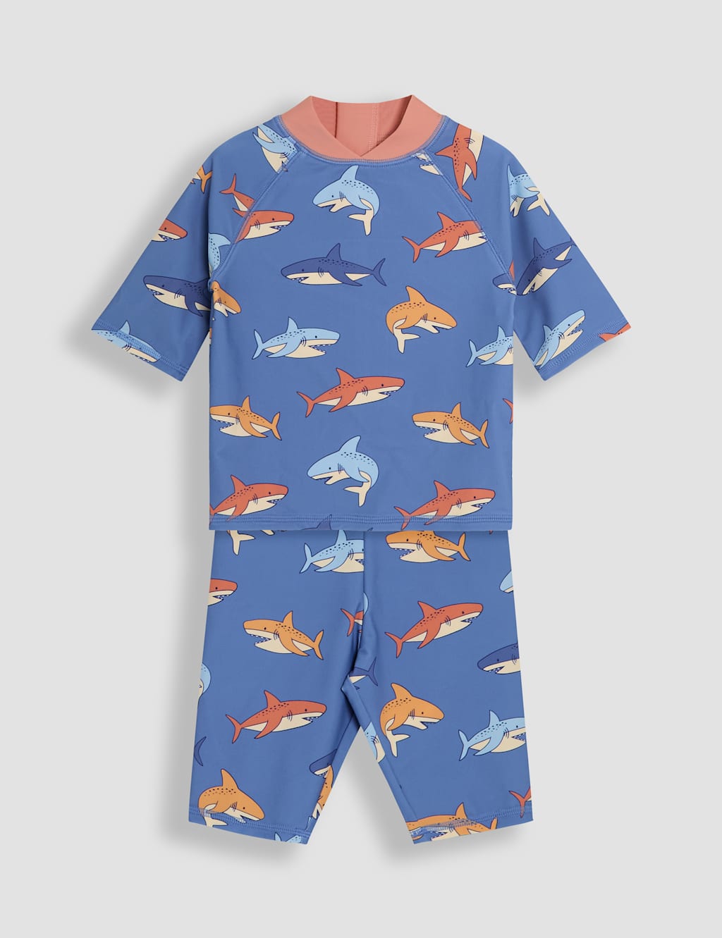 2pc Shark Print Rash Vest Swim Set (6 Mths - 6 Yrs)