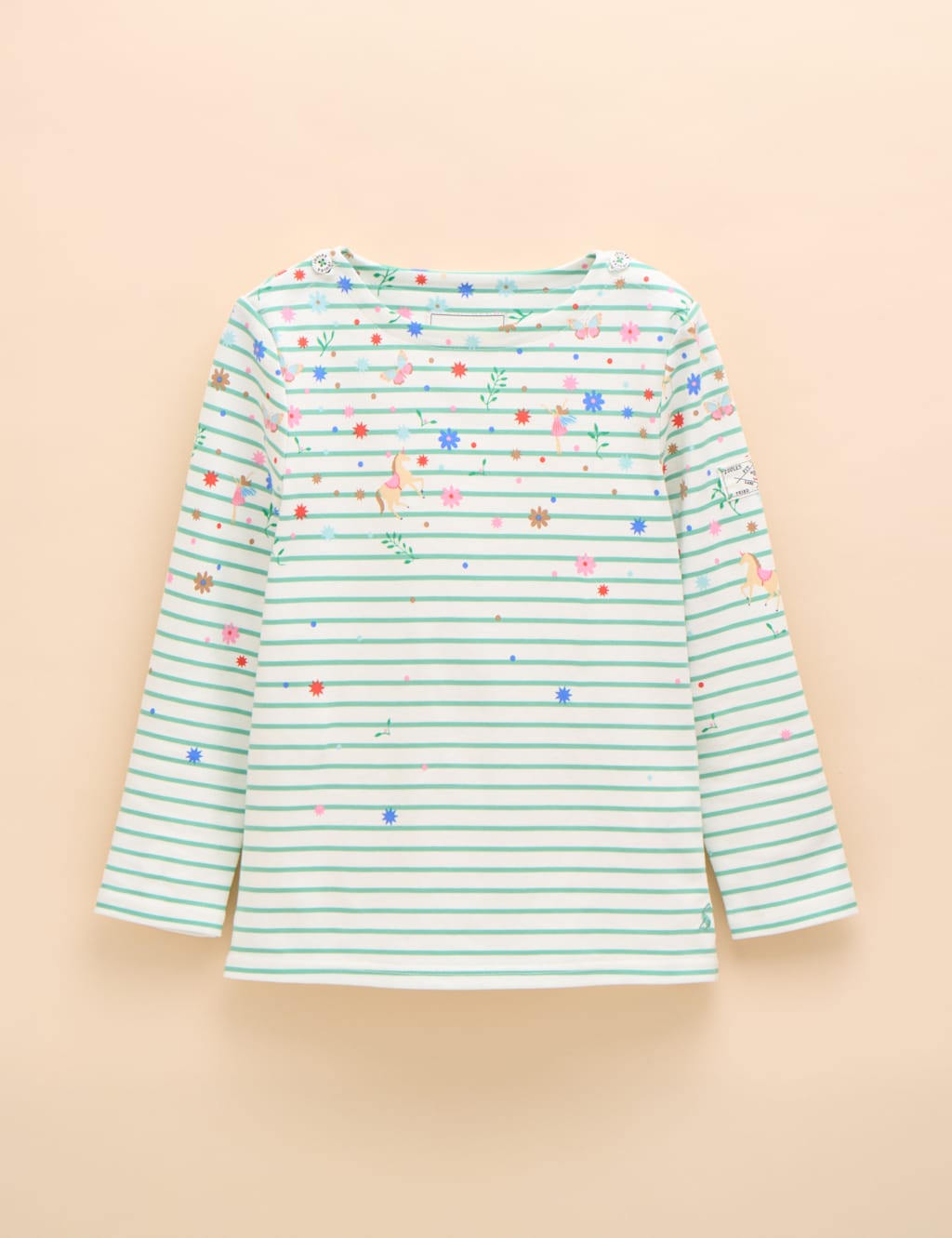 Pure Cotton Striped Top (1-11 Yrs)