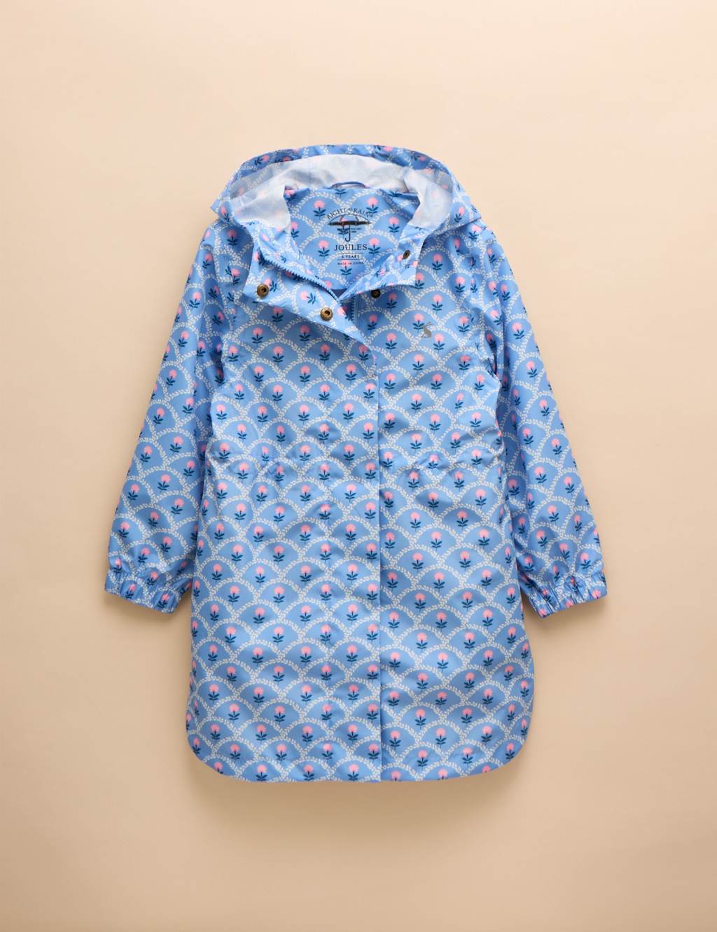 Printed Hooded Packable Raincoat (3-11 Yrs)