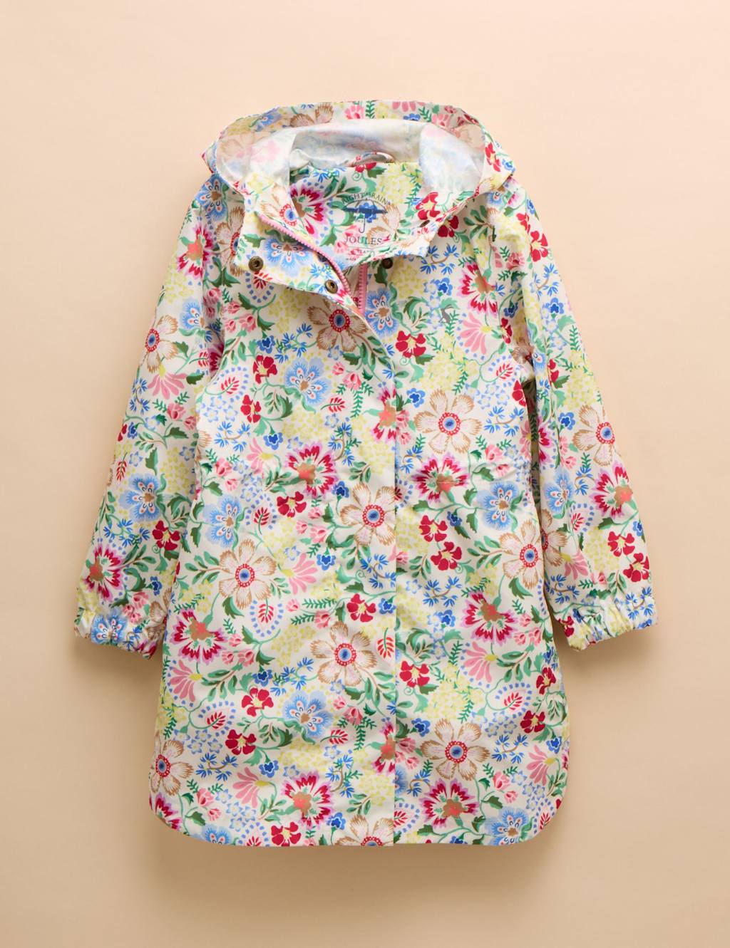 Floral Hooded Packable Raincoat (3-11 Yrs)