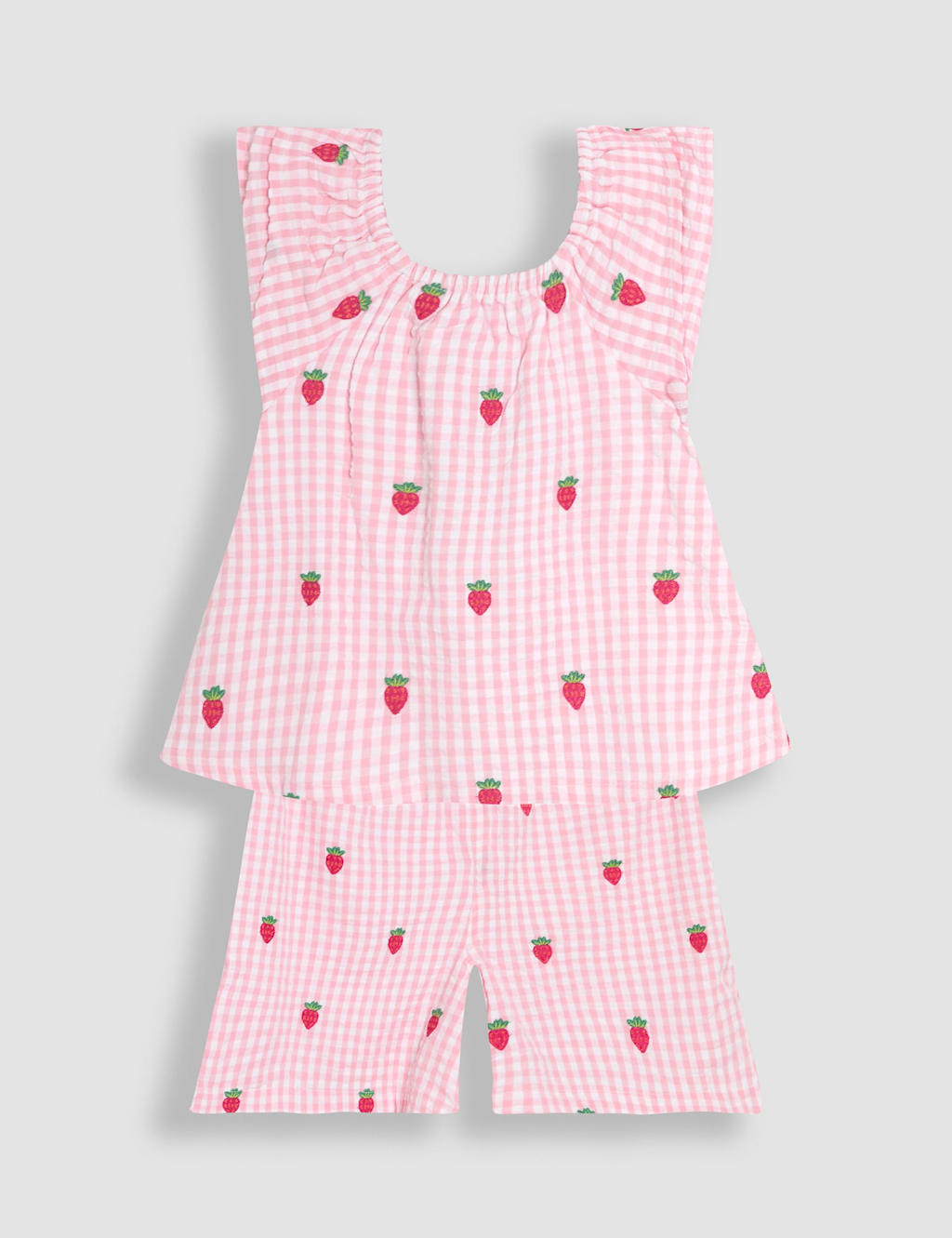 2pc Strawberry Blouse & Shorts (6 Mths-5 Yrs)