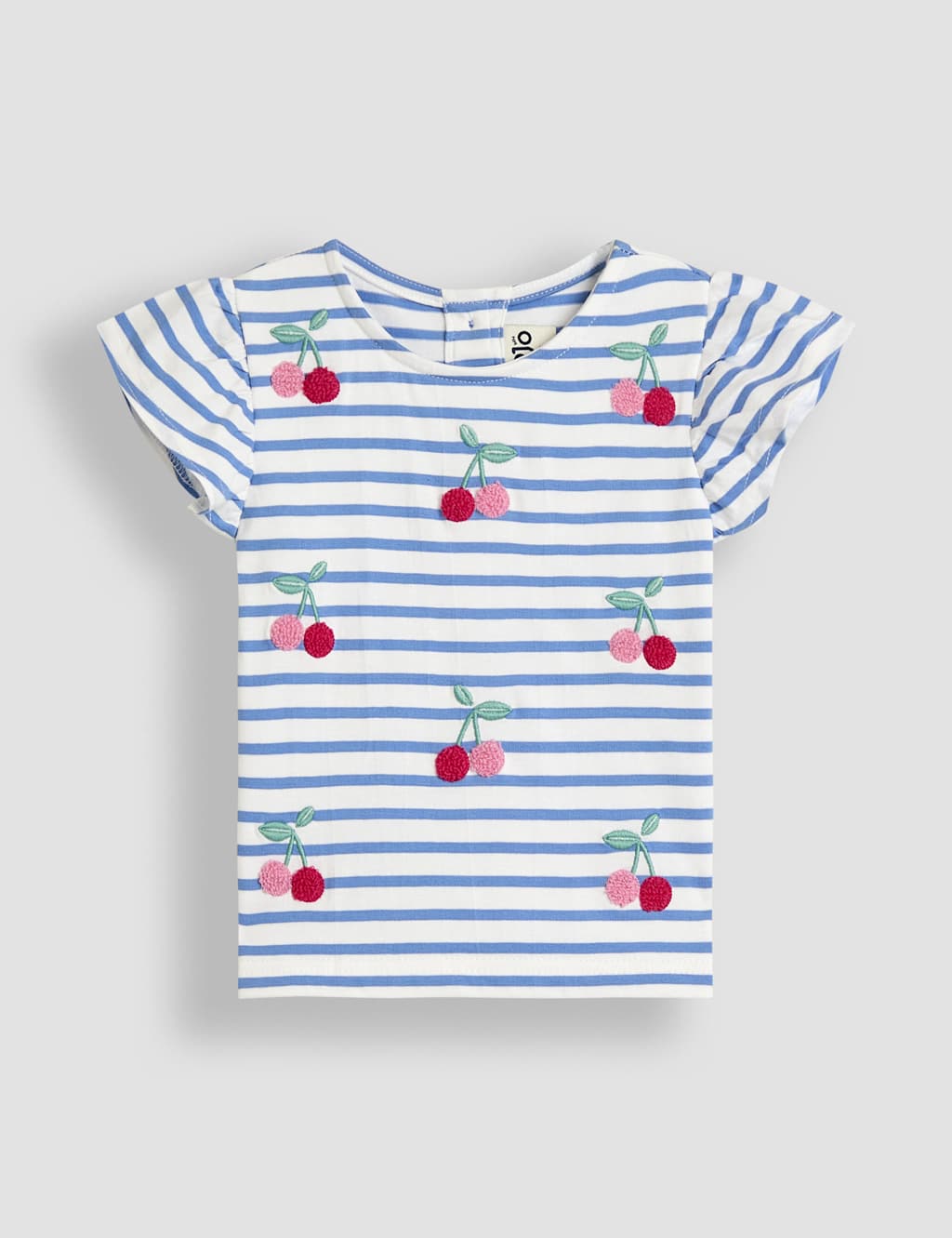 Pure Cotton Striped & Cherry T-Shirt (1-5 Yrs)