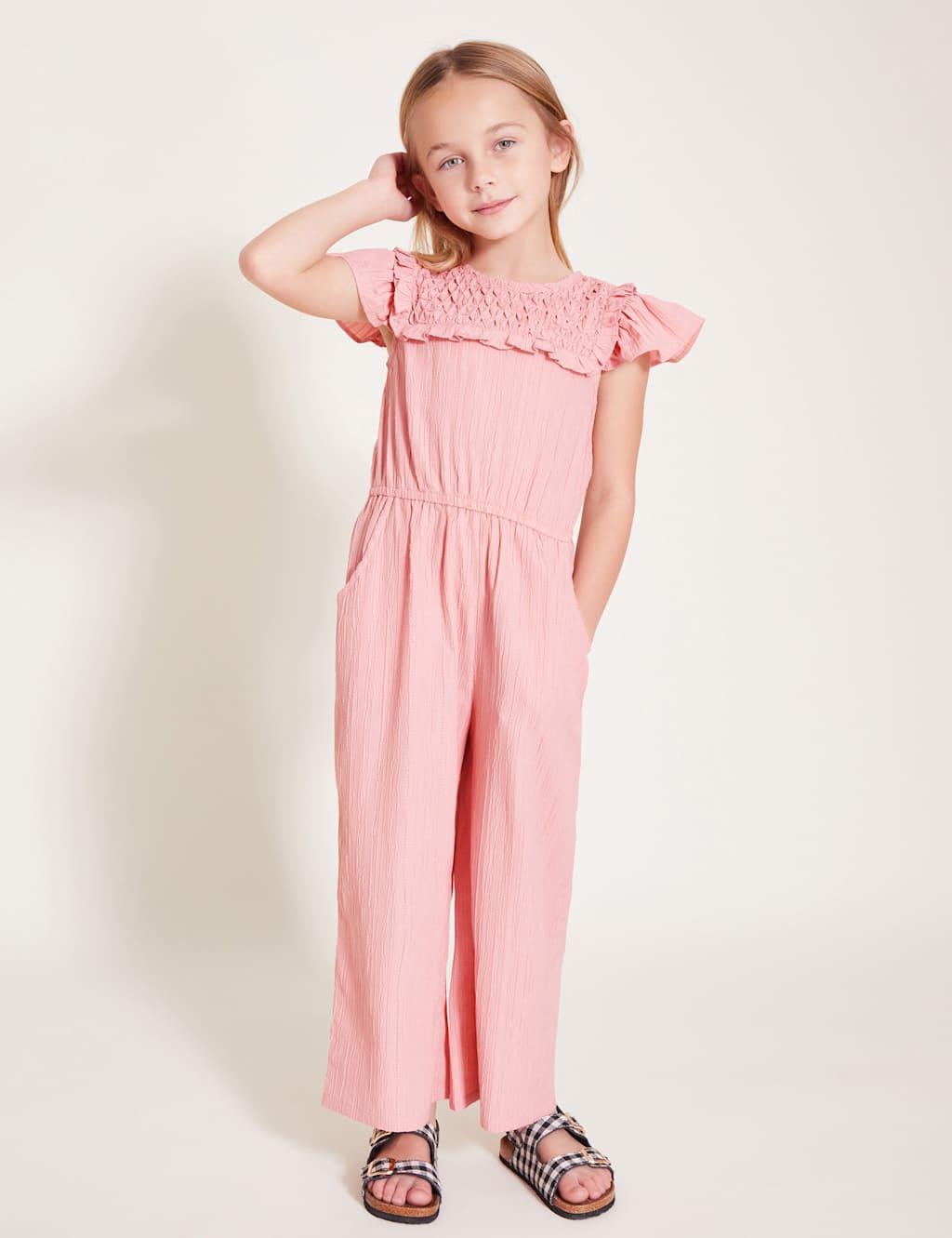 Textured Jumpsuit (3-15 Yrs)