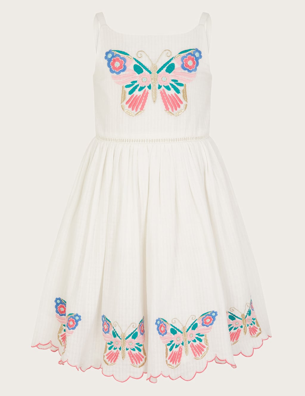 Pure Cotton Butterfly Dress (2-13 Yrs)