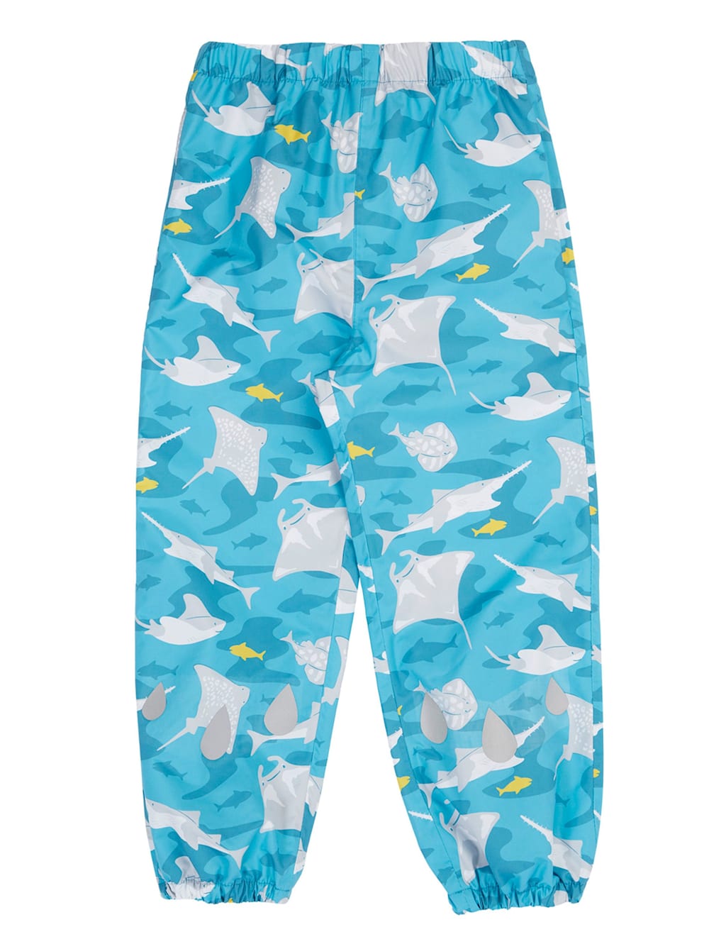 Frugi Boys Sealife Waterproof Trousers (2-10 Yrs) - 4-5 Years - Blue - Available at M&S