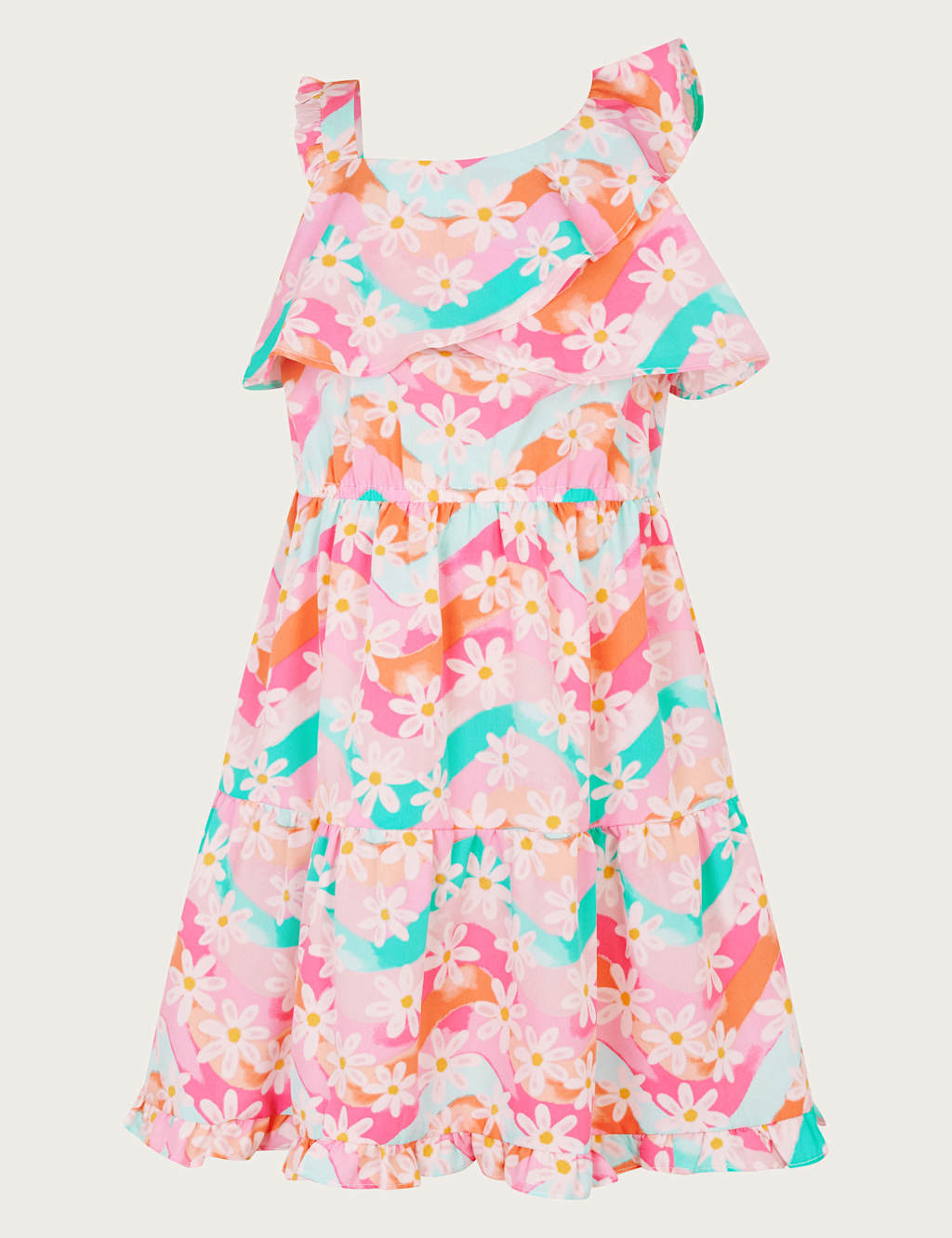 Pure Cotton Floral Dress (2-13 Yrs)