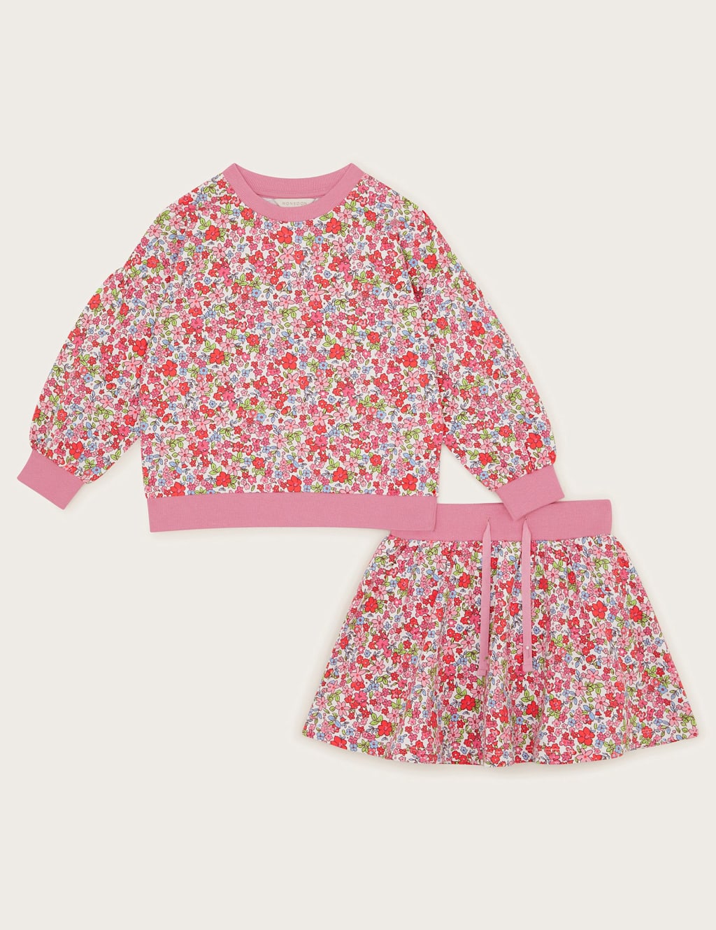 2pc Cotton Rich Floral Top & Bottom Outfit (3-13 Yrs)