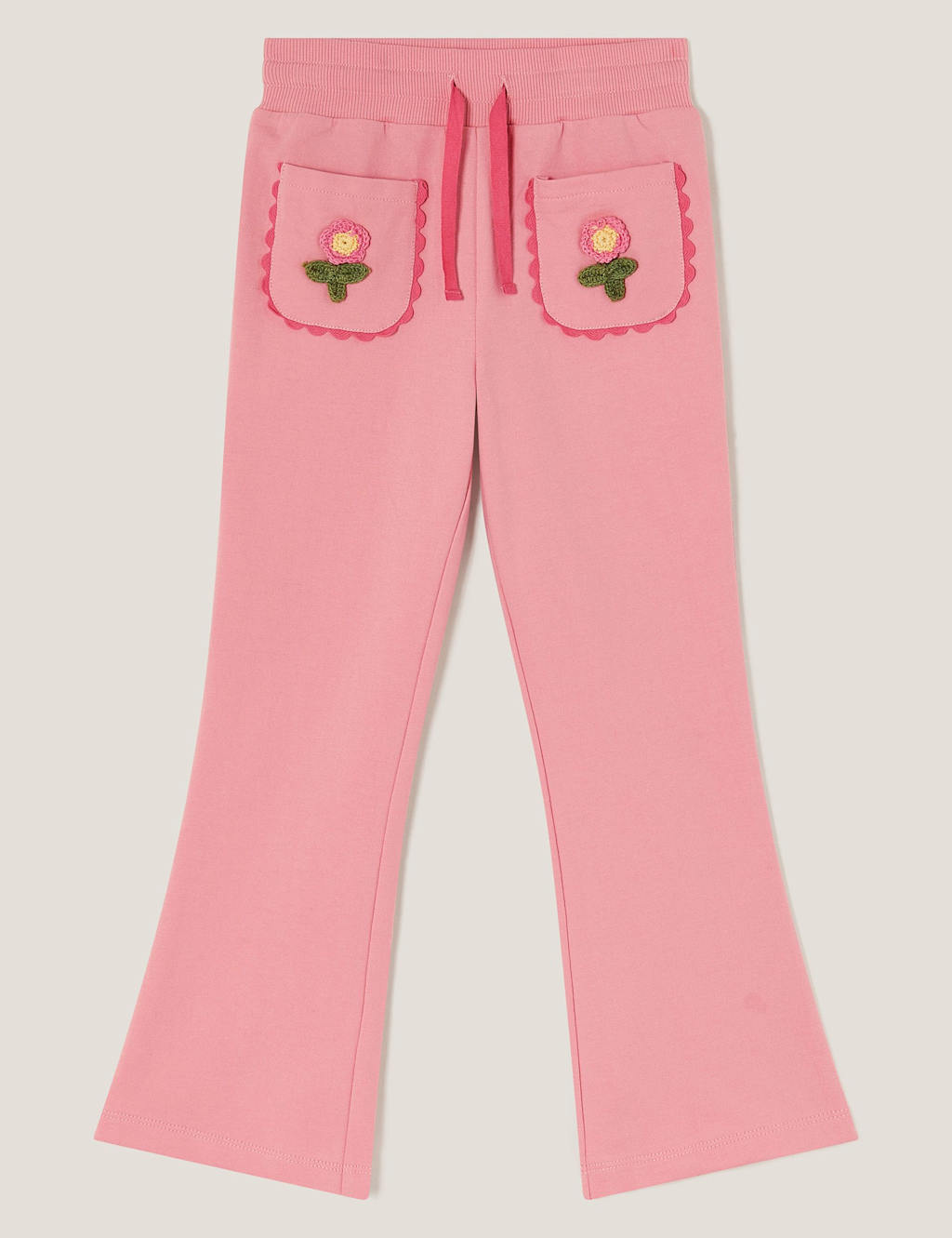 Pure Cotton Embroidered Joggers (3-13 Yrs)