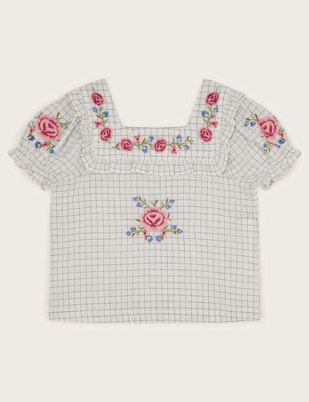 Pure Cotton Patterned Blouse (3-13 Yrs)