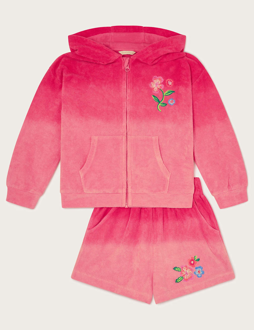 2pc Pure Cotton Ombre Top & Shorts Set (3-13 Yrs)