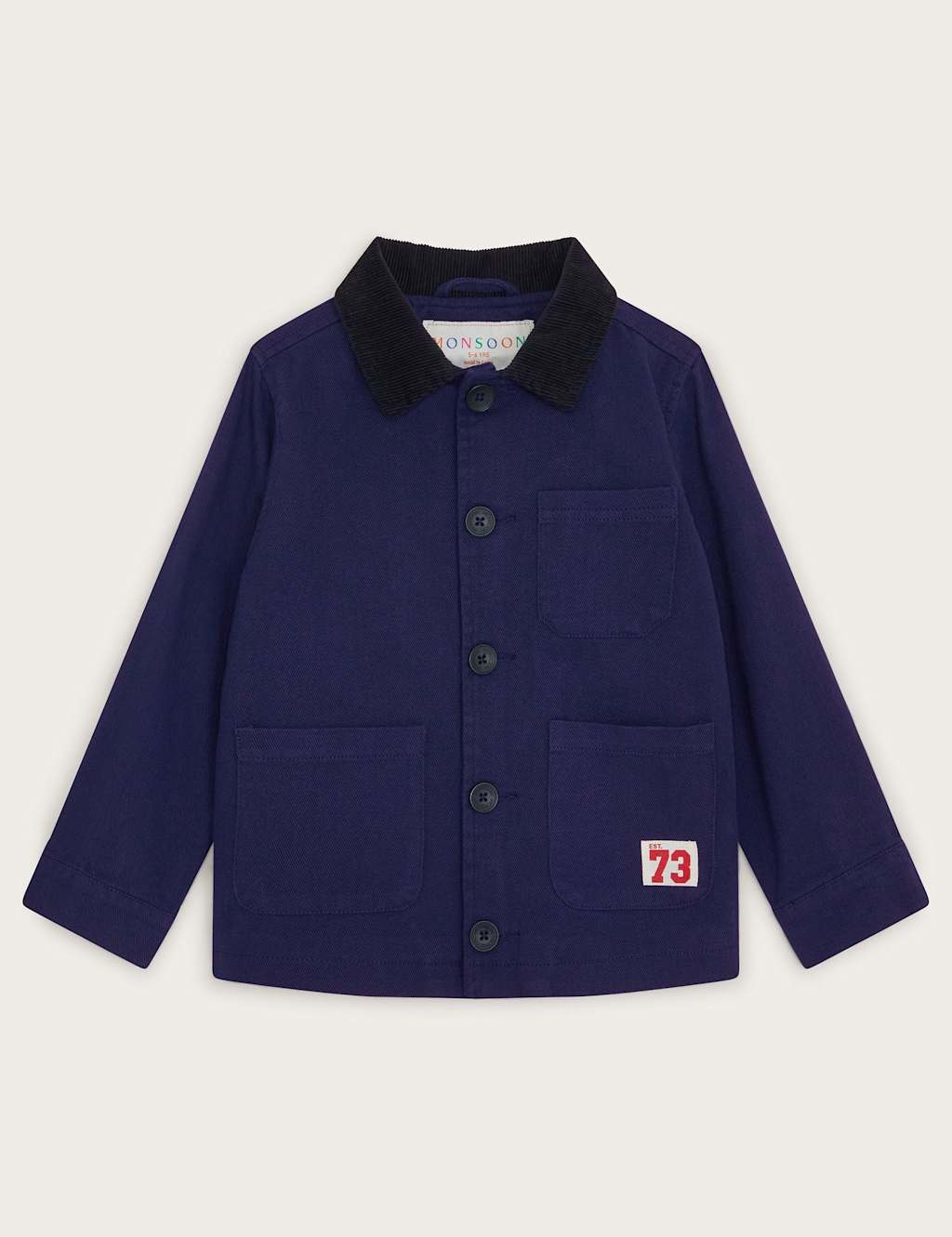 Pure Cotton Cord Jacket (3-13 Yrs)