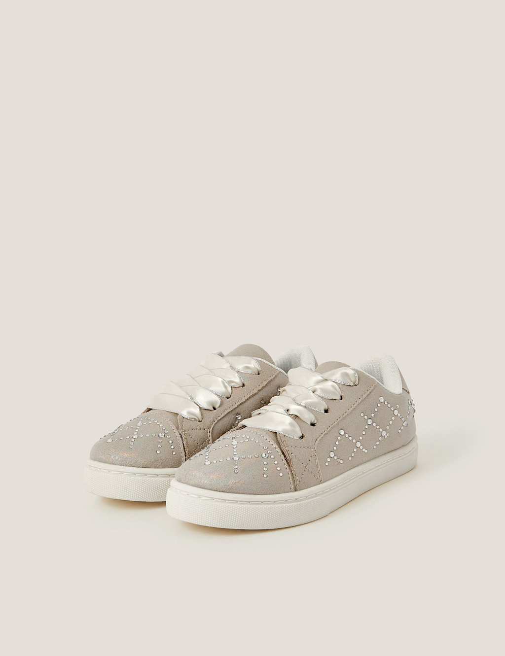 Kids' Diamante Trainers (7 Small - 4 Large)