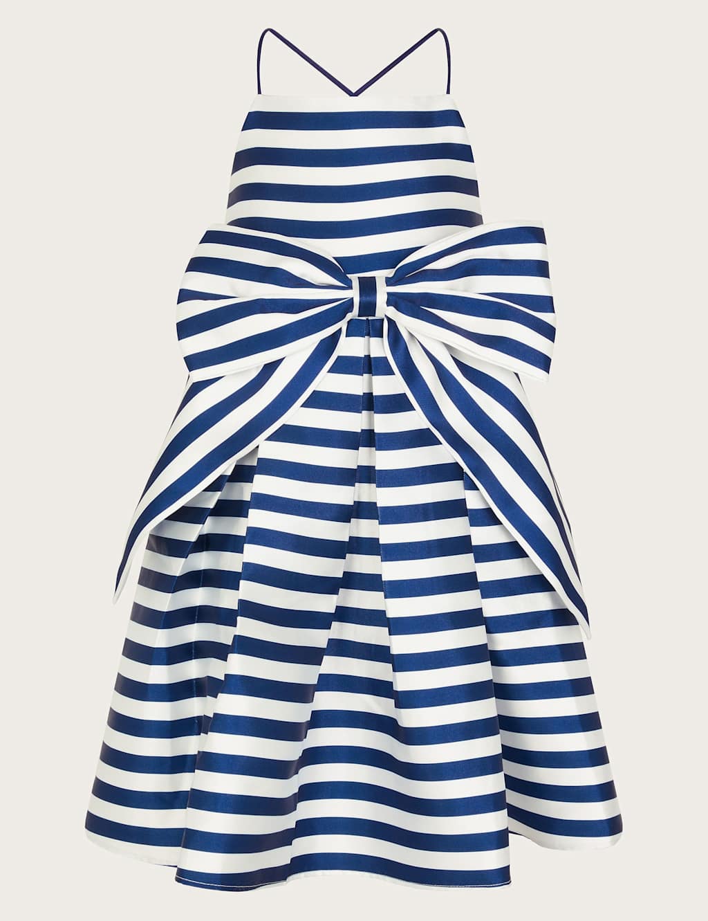 Striped Bow Dress (3-15 Yrs)