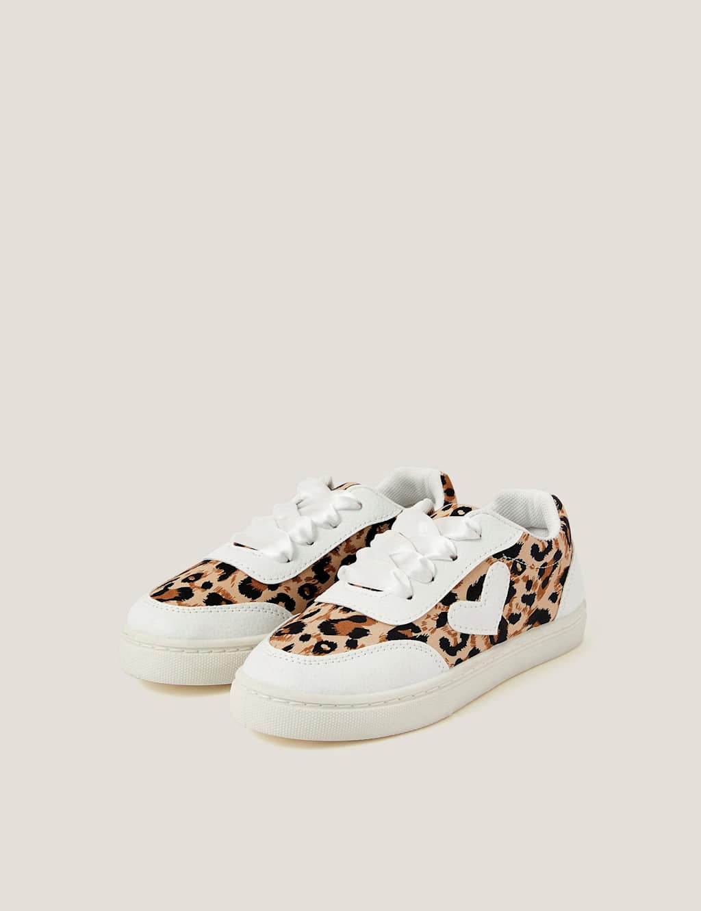 Kids' Animal Print Heart Trainers (11 Small - 4 Large)