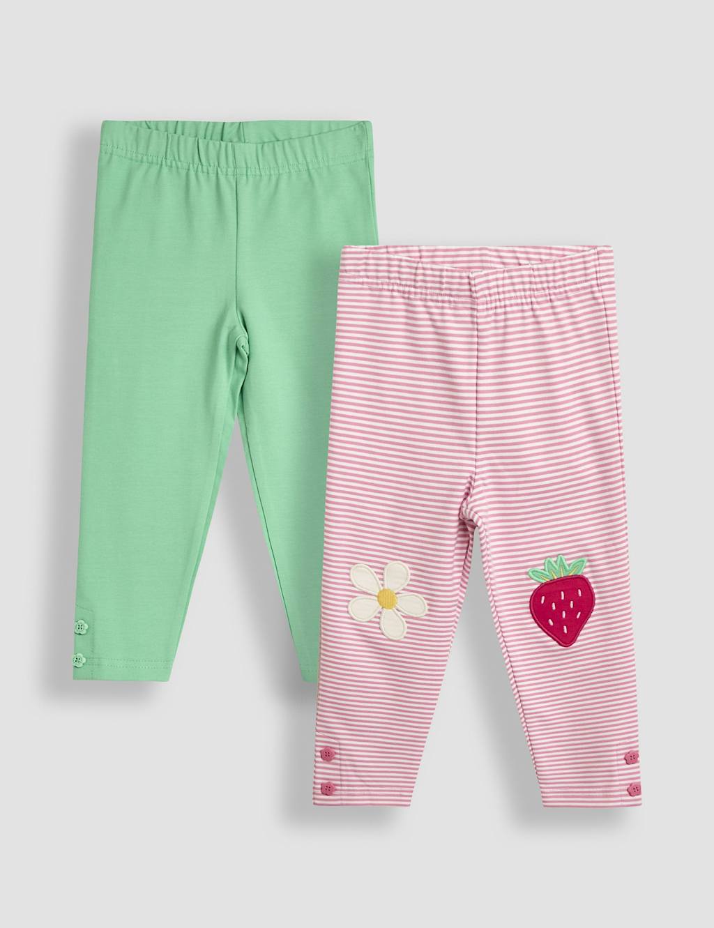 2pk Cotton Rich Leggings (6 Mths-6 Yrs)