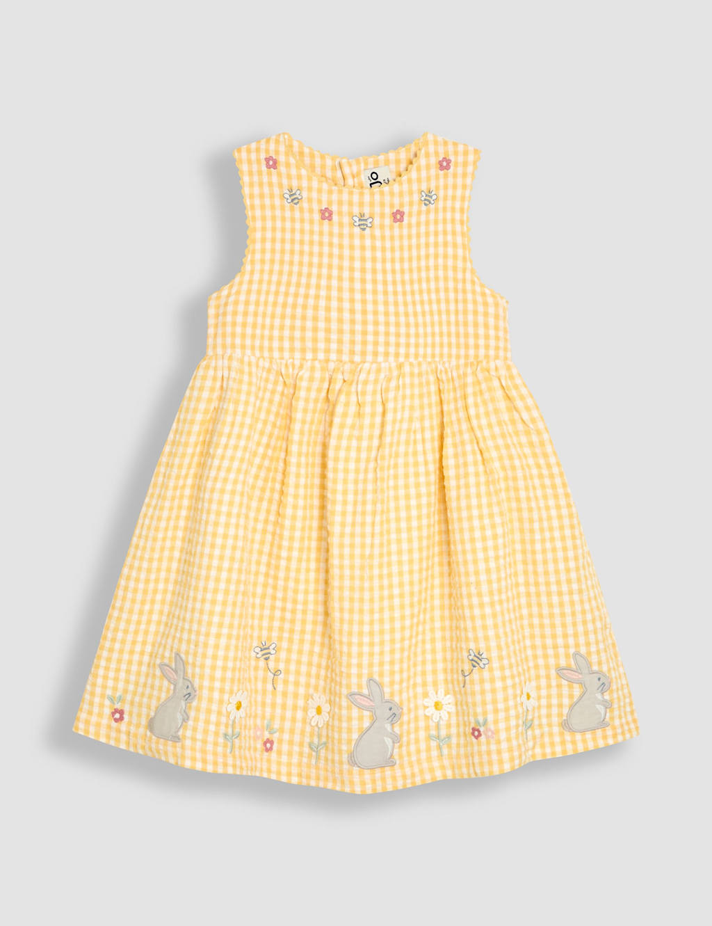 Pure Cotton Bunny Appliqué Dress (3 Mths-16 Yrs)