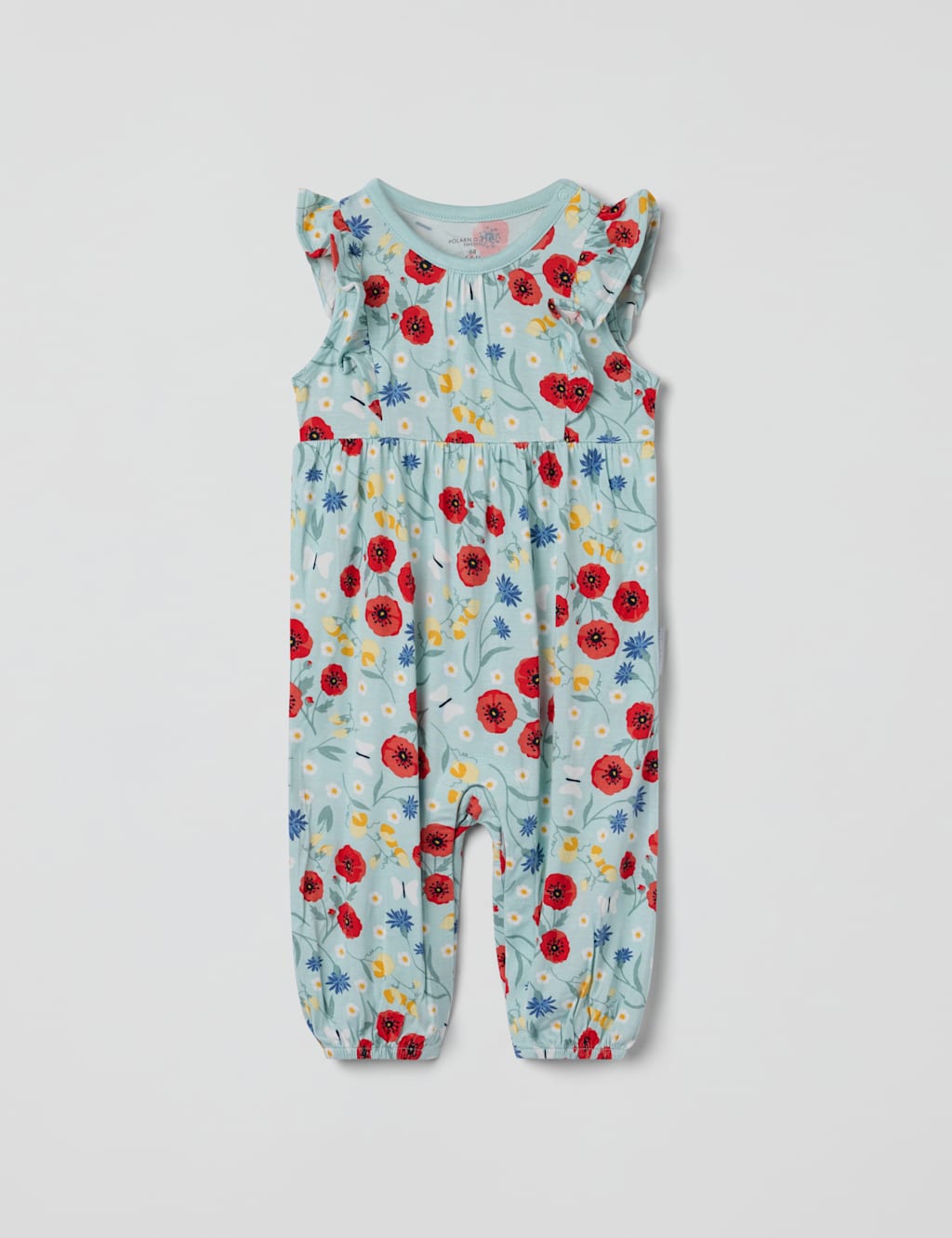 Poppy Print Romper (1-12 Mths)