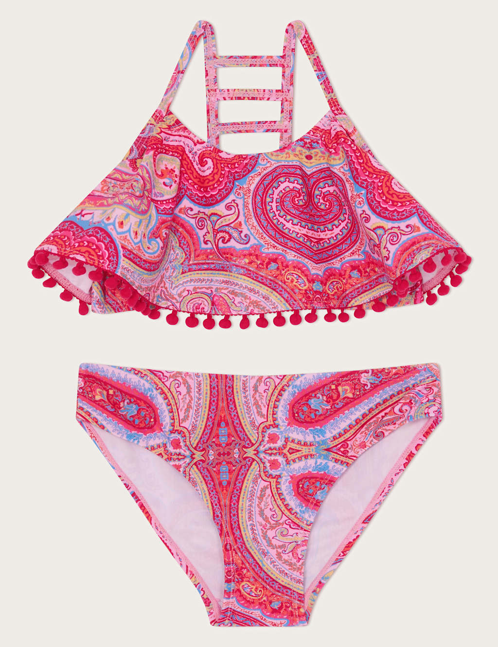 Paisley Frill Halterneck Bikini (3-15 Yrs)