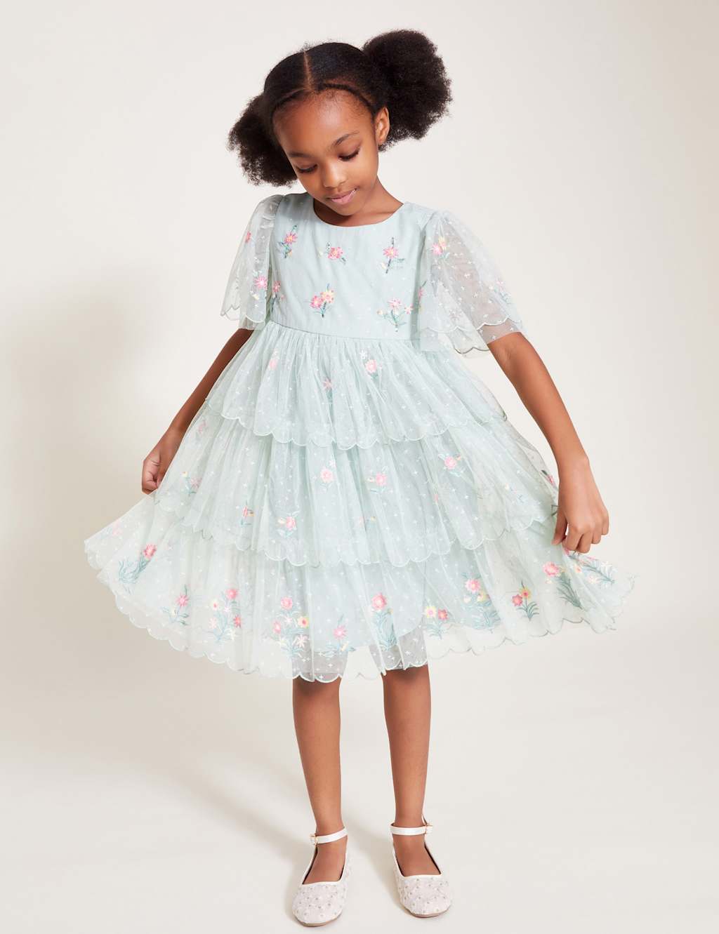 Embroidered Lace Dress (3-15 Yrs)