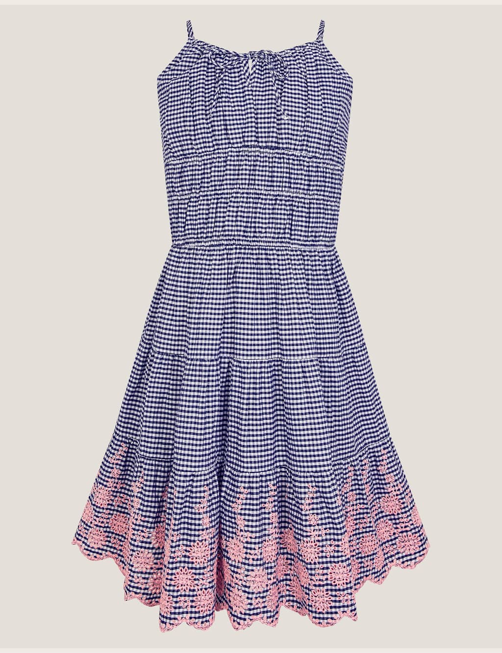 Pure Cotton Gingham Dress (7-15 Yrs)