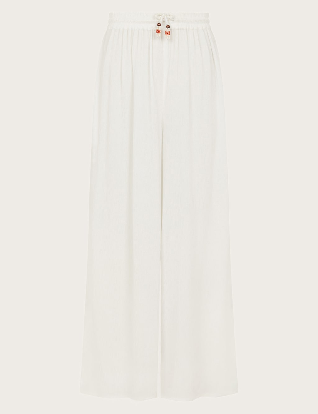 Crinkle Drawstring Wide Leg Trousers (7-15 Yrs)