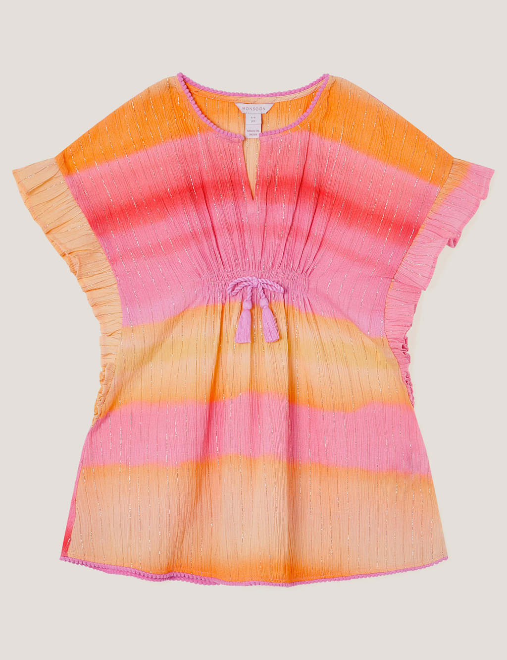 Pure Cotton Ombre Glitter Kaftan (3-15 Yrs)