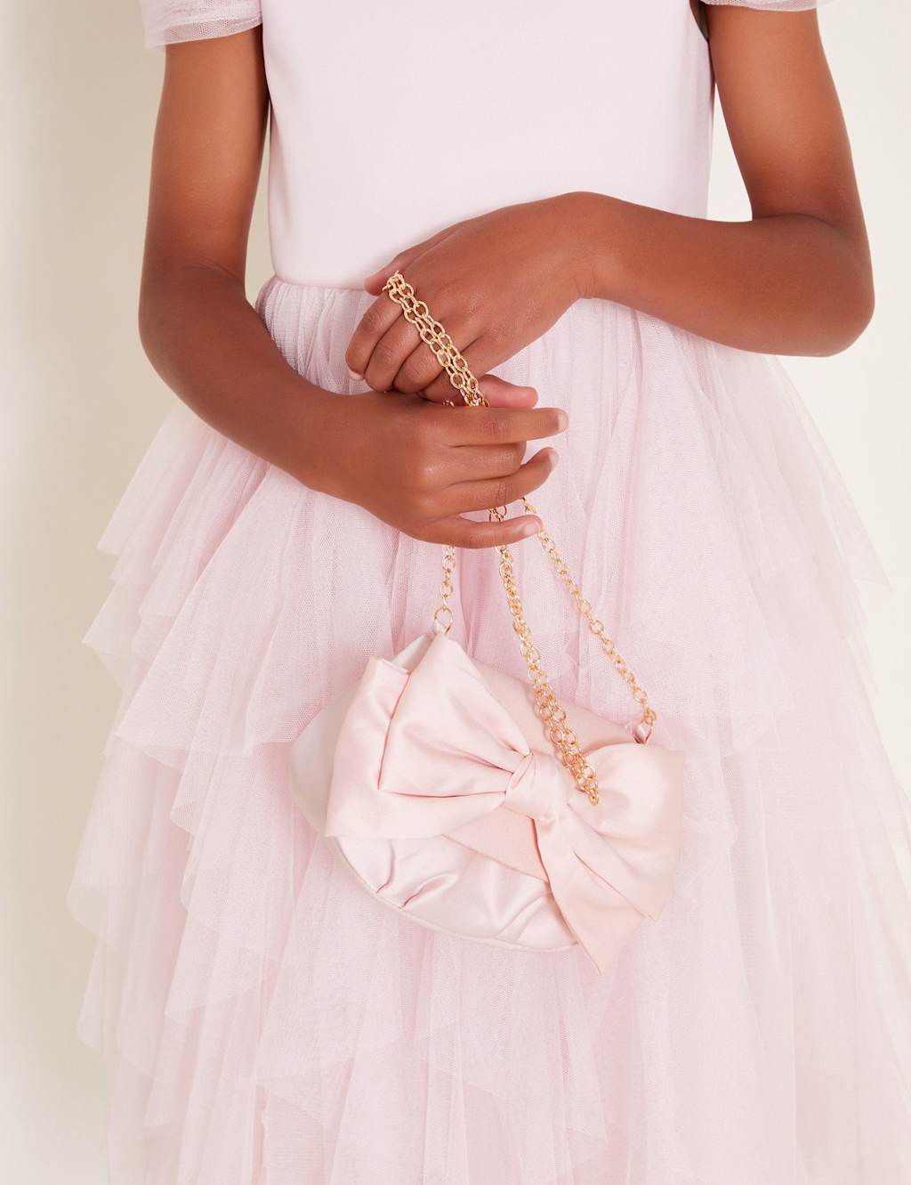 Kids' Satin Bow Occasion Bag