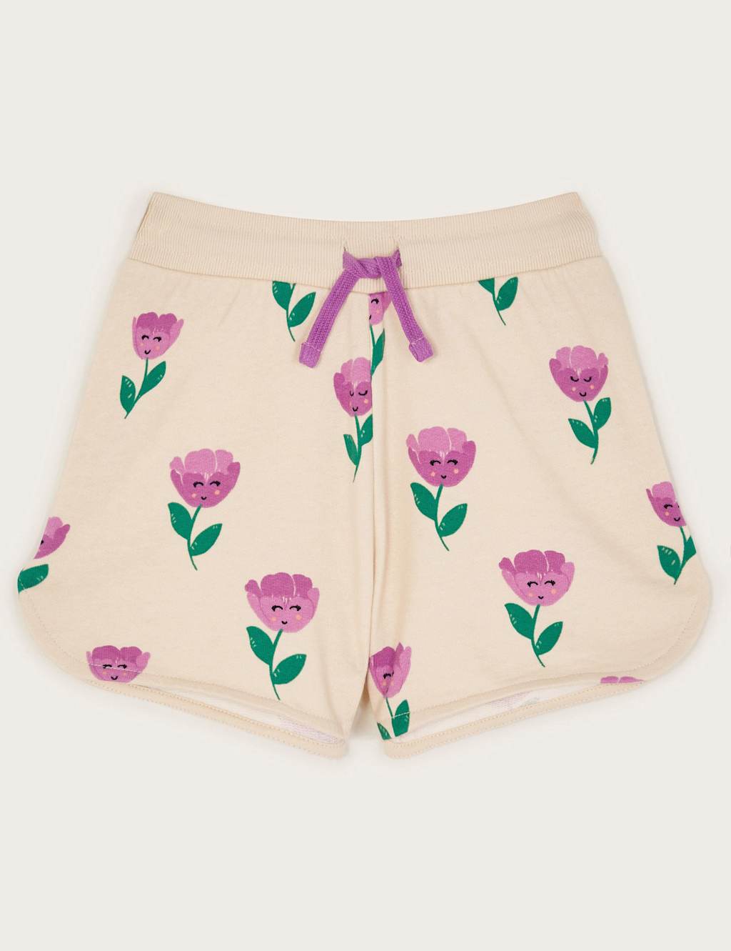 Pure Cotton Tulip Print Shorts (3-13 Yrs)