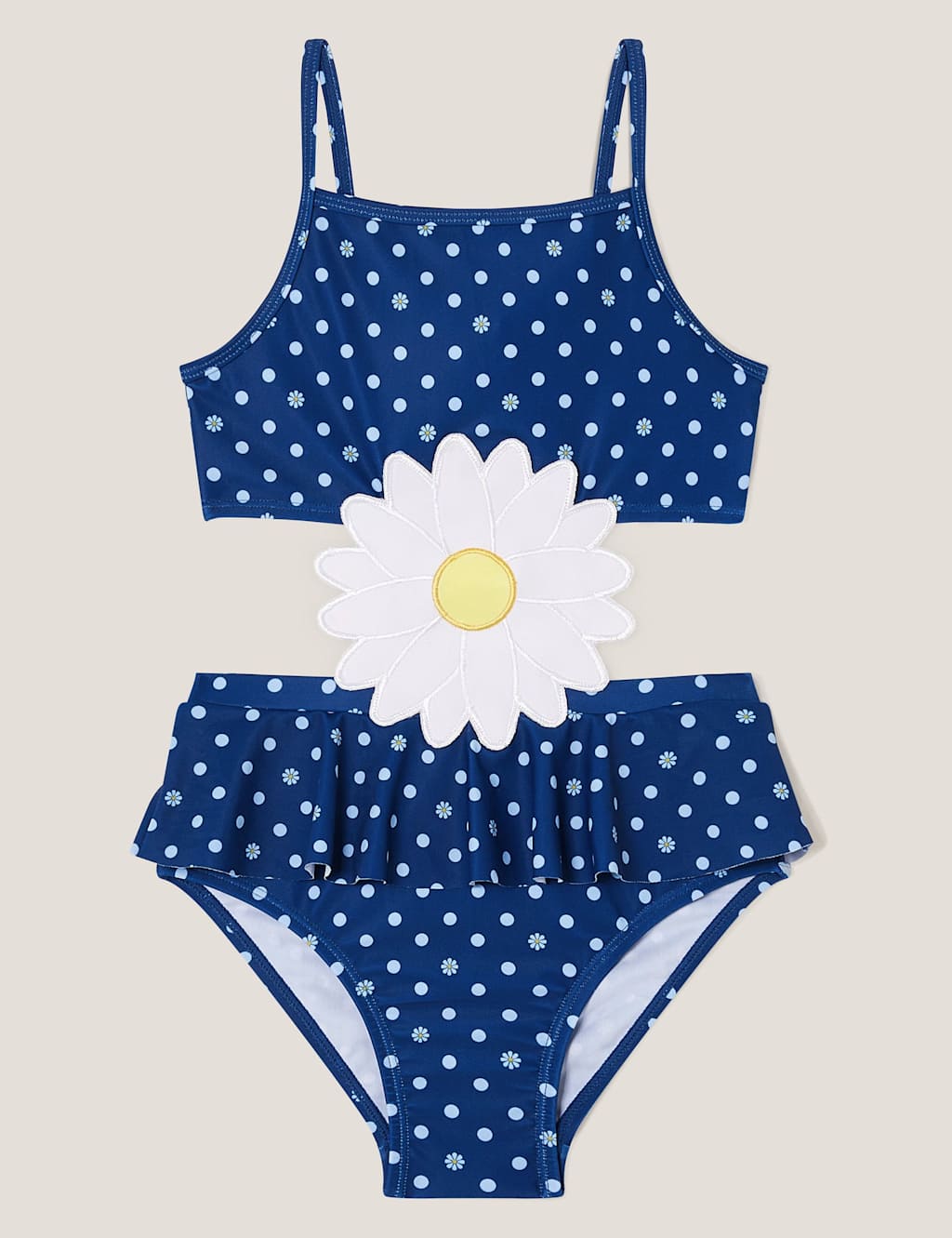 Polka Dot Daisy Swimsuit (3-13 Yrs)