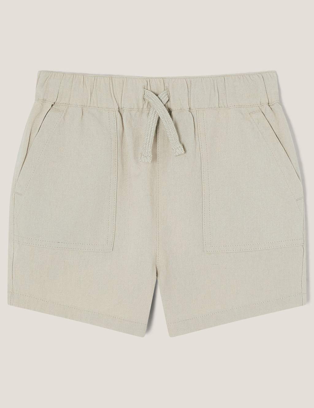 Cotton Rich Shorts with Linen (2-13 Yrs)