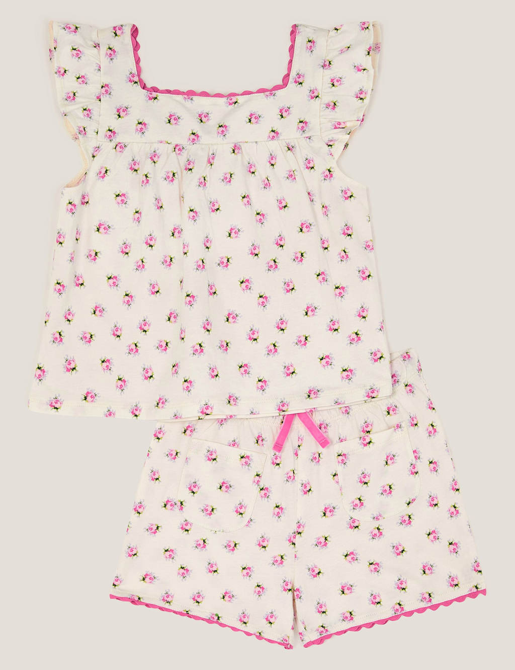 2pc Jersey Floral Pyjamas (2-13 Yrs)