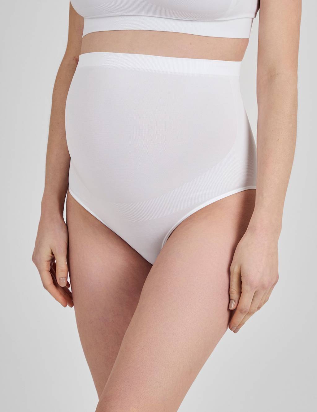 JoJo Maman Bb 2 Pack Maternity High Waisted Briefs White/Black