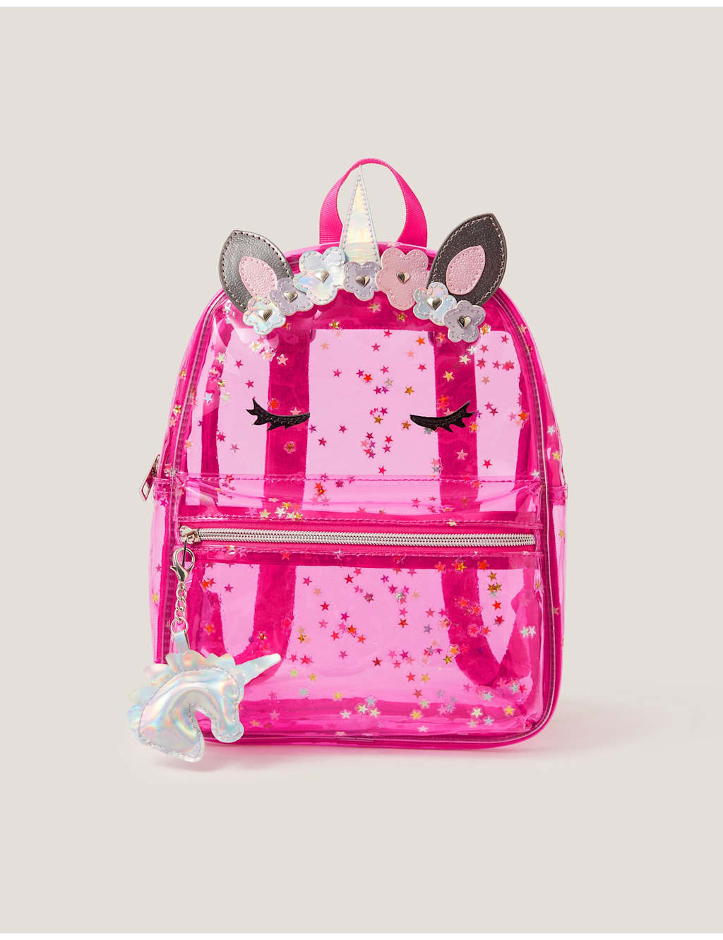 Monsoon Glittery Unicorn Backpack Pink