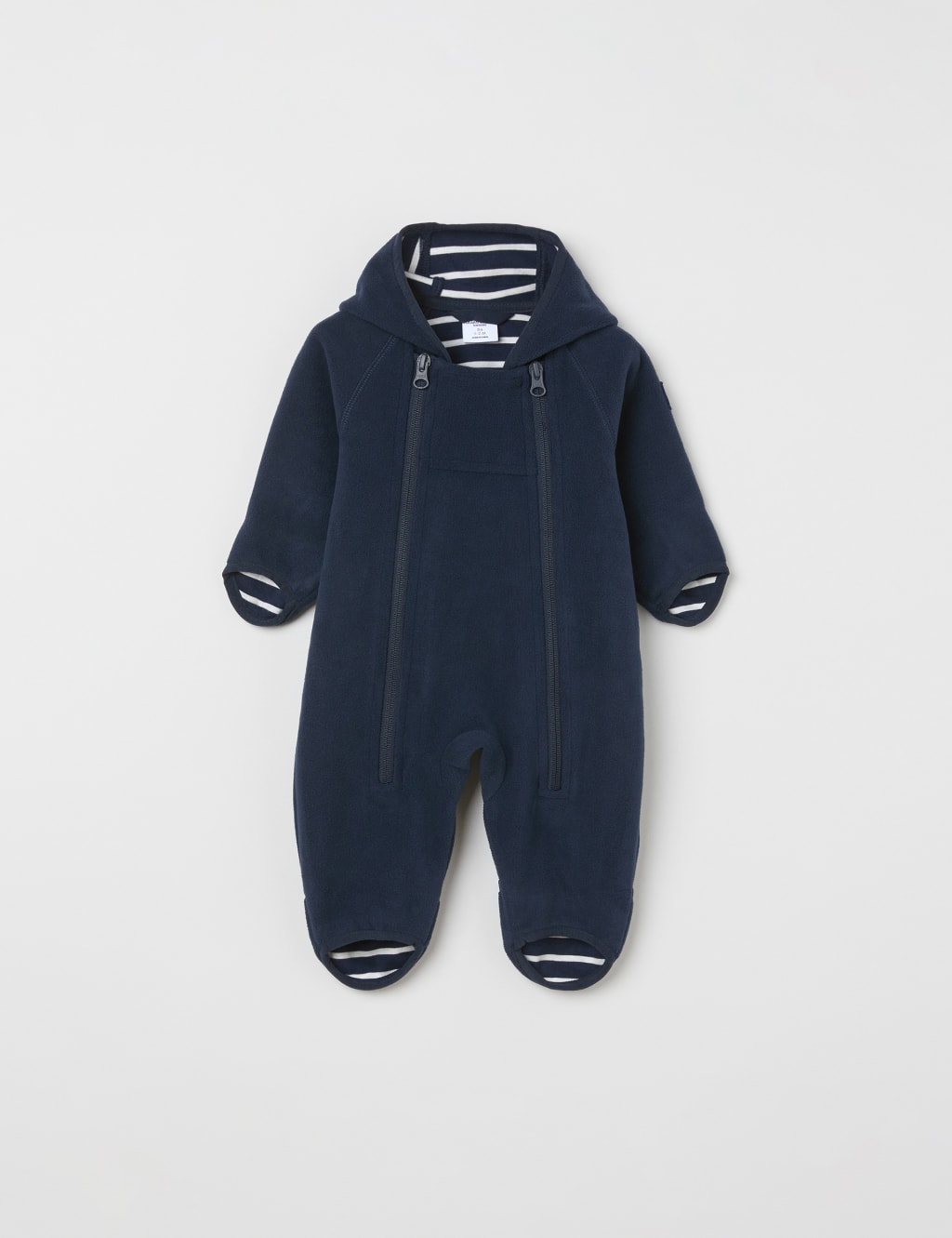 Windproof Fleece Zip Pramsuit (1-12 Mths)