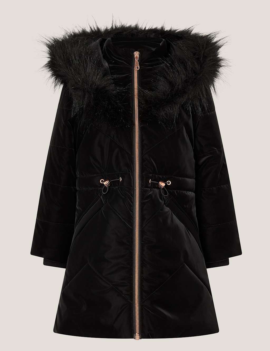 Monsoon Hooded Parka (3-15 Yrs) Black