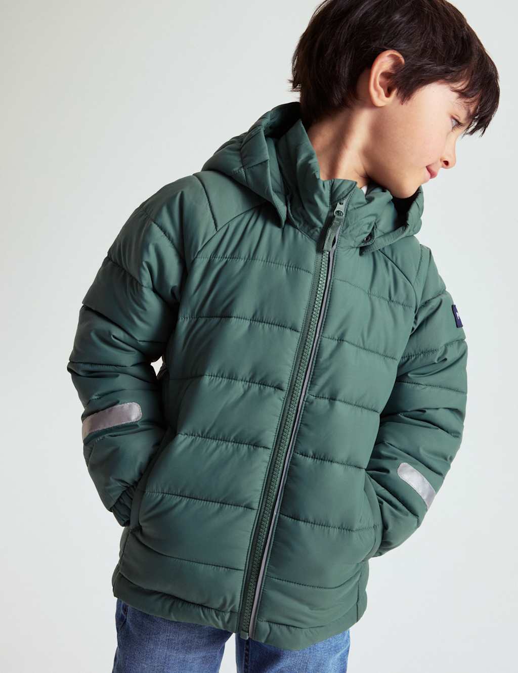 Polarn O. Pyret Quilted Puffer Coat (9 Mths-10 Yrs) Green