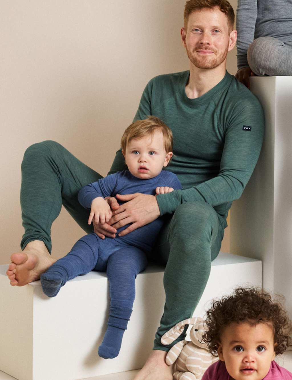 Polarn O. Pyret Pure Wool Leggings (6 Mths - 10 Yrs) Medium Blue