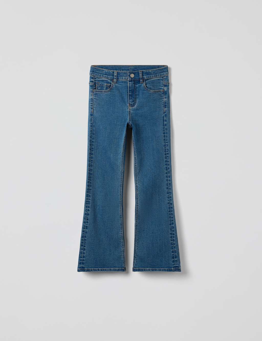Polarn O. Pyret Cotton Rich Denim Bootleg Jeans (18 Mths-10 Yrs) Denim