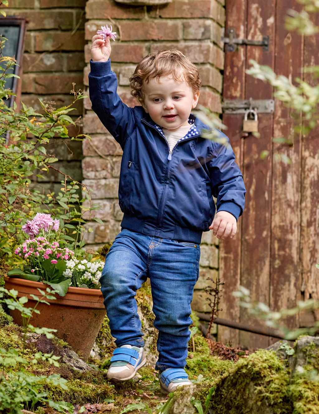Jojo Maman Bébé Boys Zip Jacket (1-6 Yrs) - 12-18 Months - Navy - Available at M&S