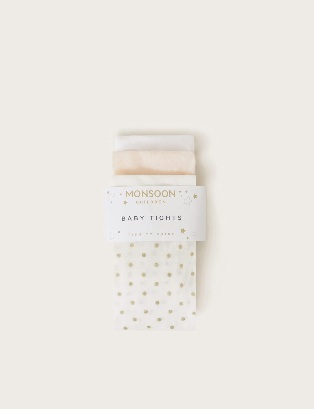 3pk Patterned Tights (0-3 Yrs)