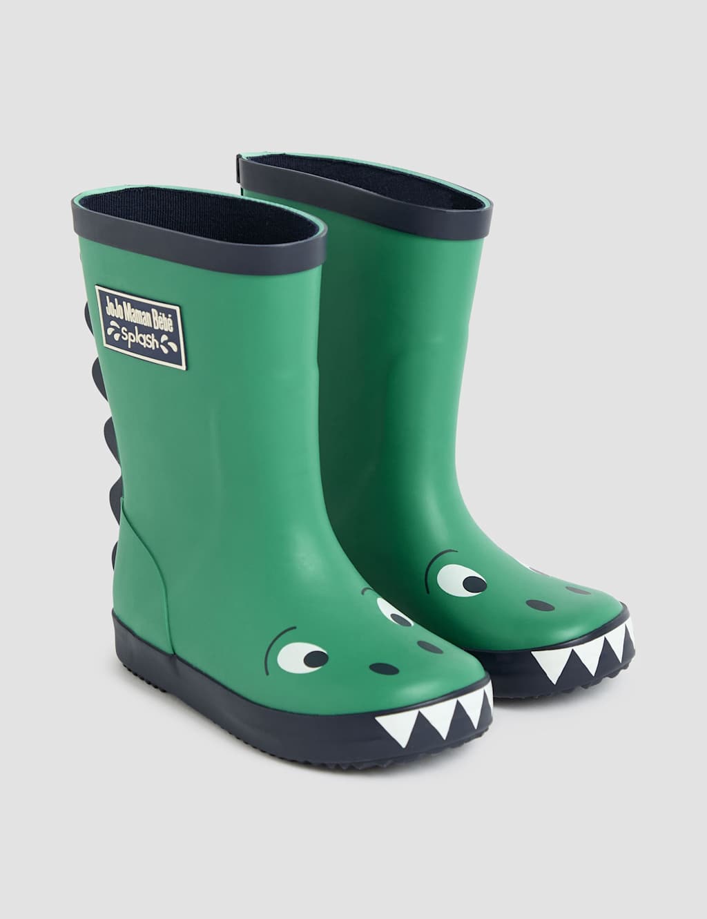 Jojo Maman Bébé Boys Dinosaur Wellies (4 Small-11 Small) - 9 - Green Mix - Available at M&S
