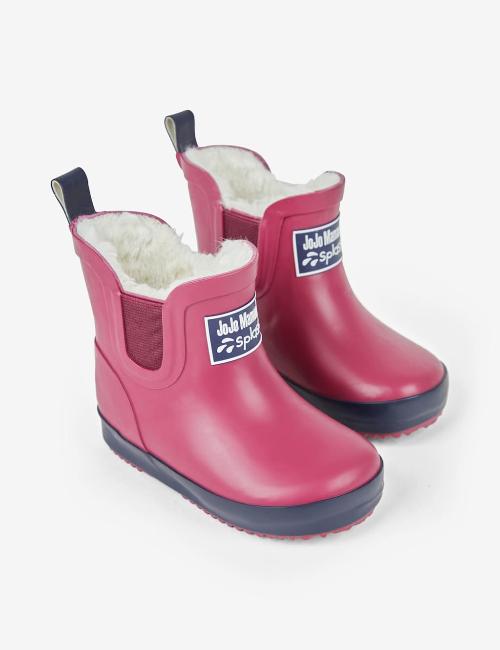 Jojo Maman Bébé Girls Wellies (4 Small-11 Small) - 5 - Berry - Available at M&S