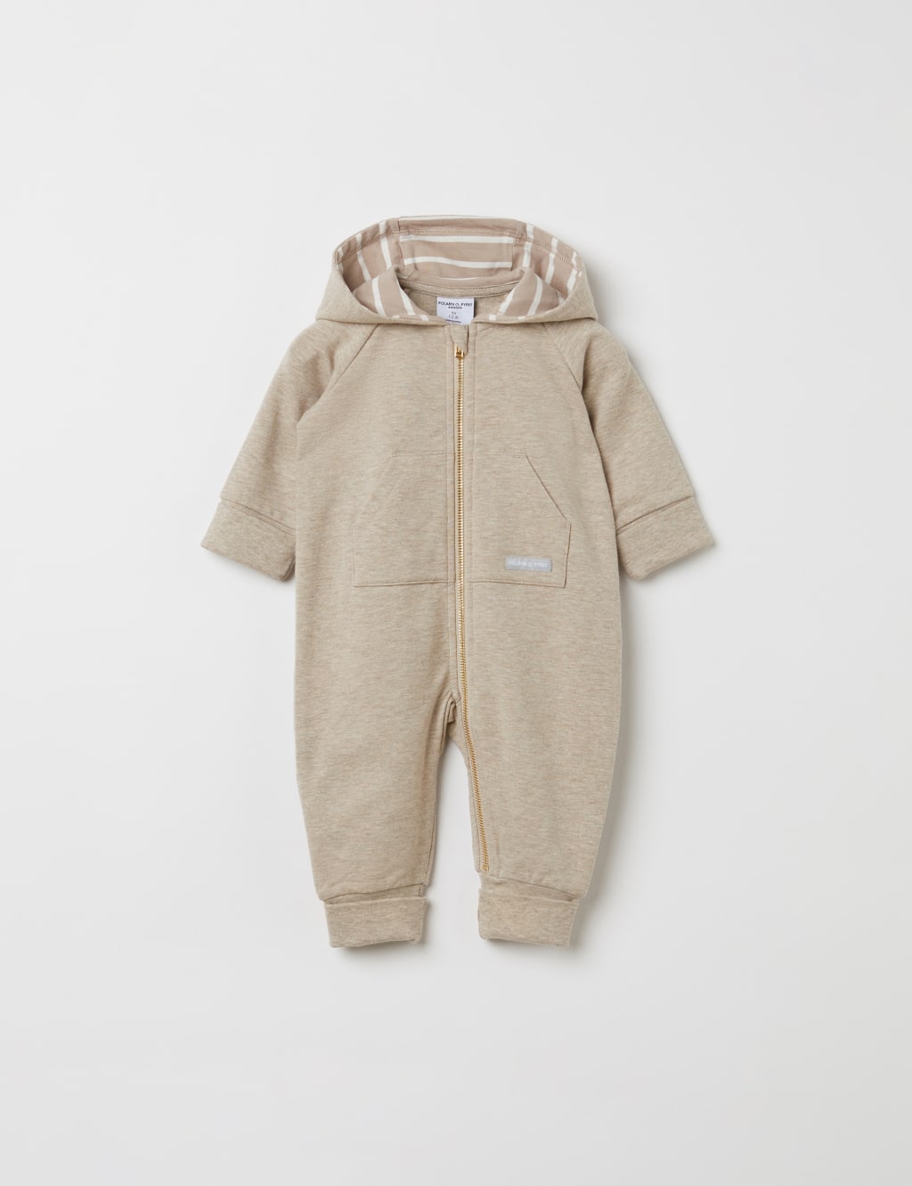 Cotton Rich Hooded Zip All In One (7lbs -24 Mths)