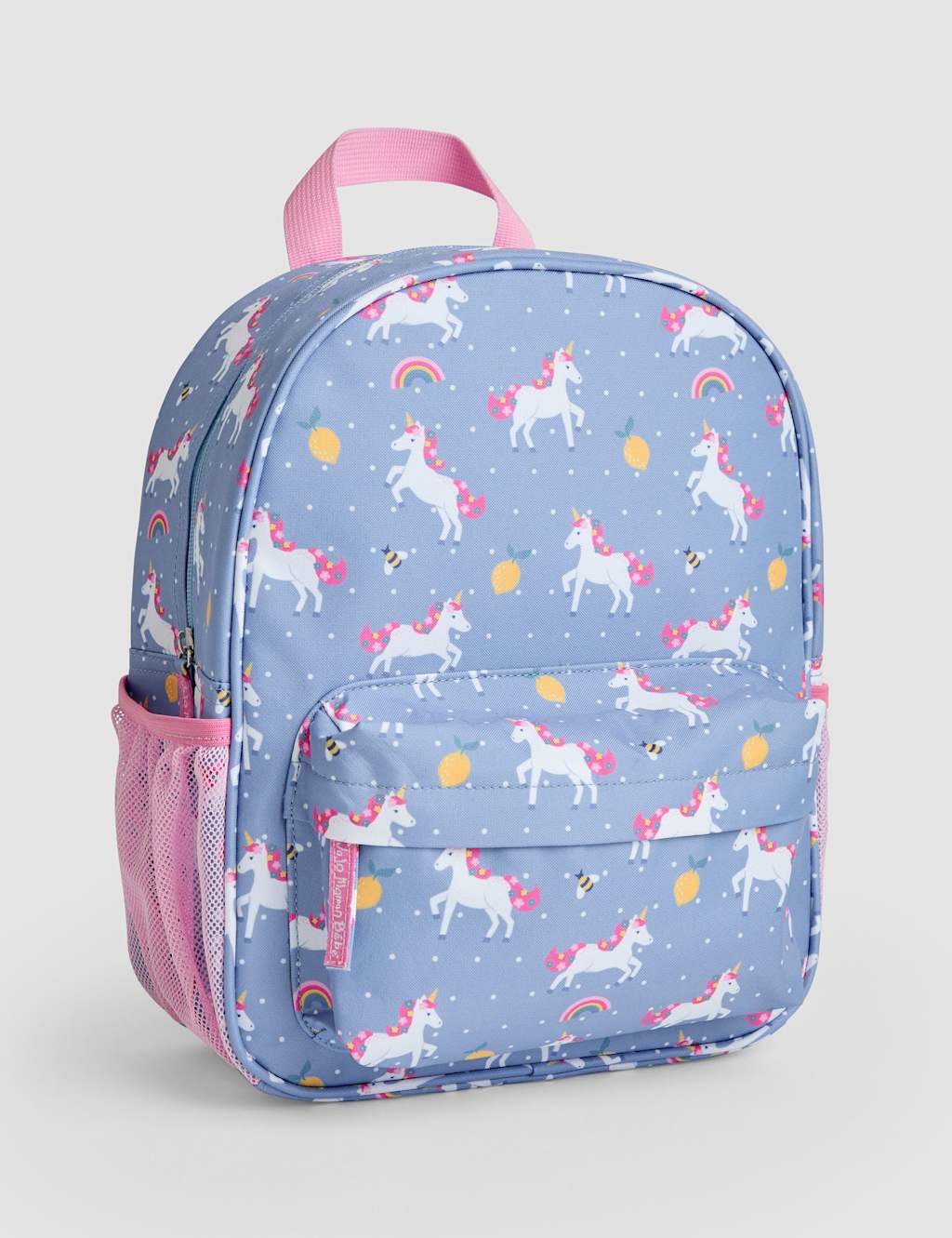 JoJo Maman Bb Kids' Unicorn Print Backpack Purple Mix