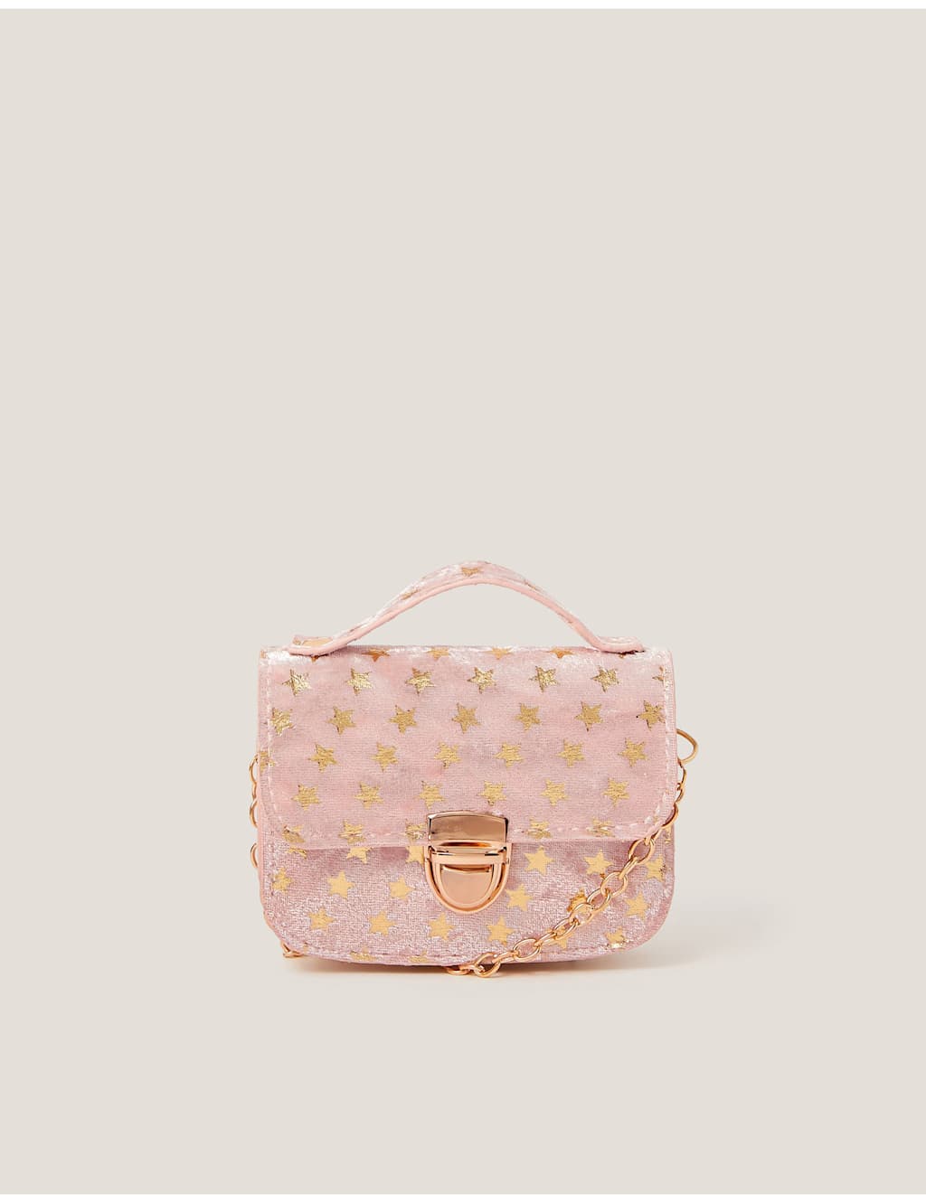 Monsoon Kids' Velvet Stars Bag Pink Mix