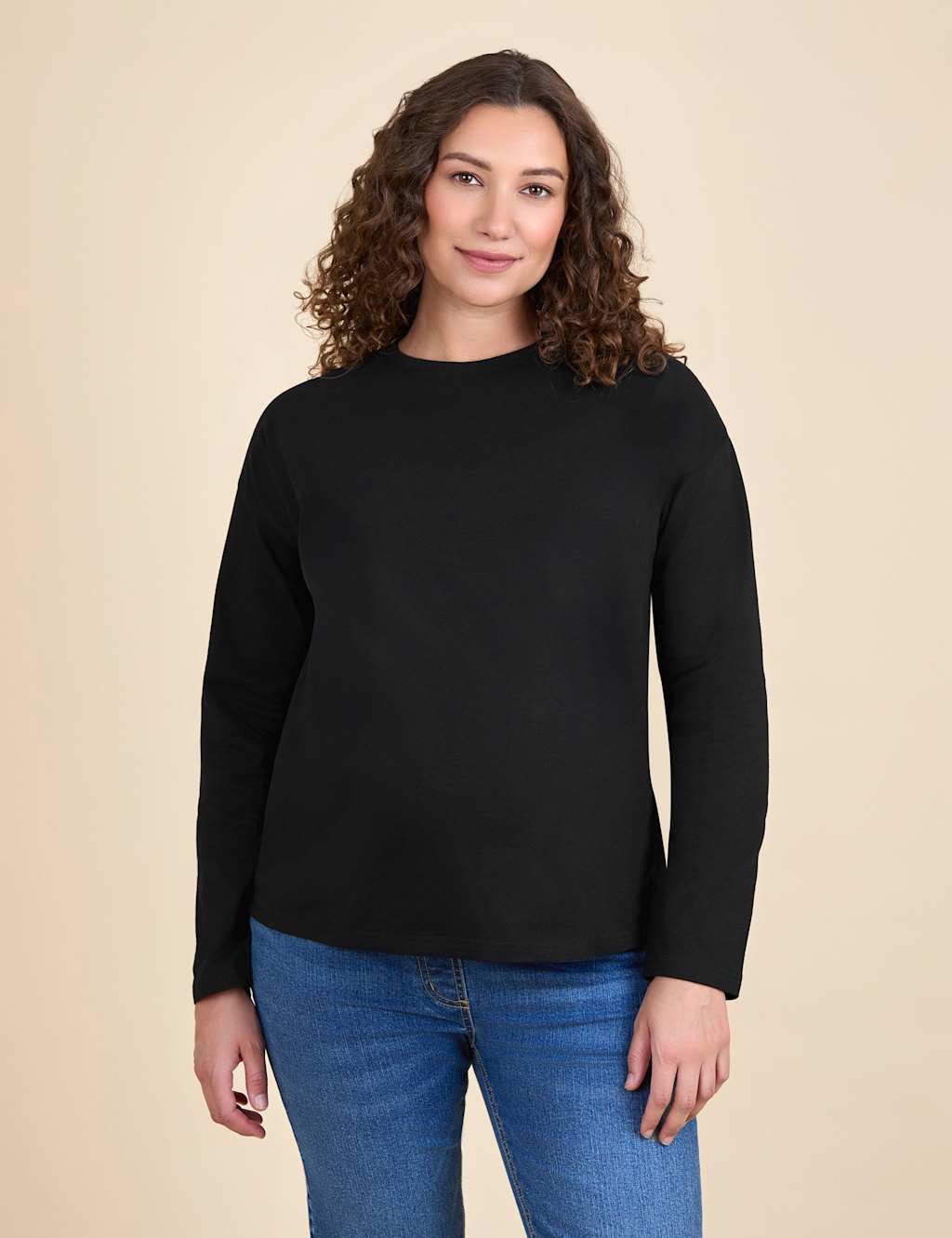 JoJo Maman Bb Maternity Pure Cotton Top Black