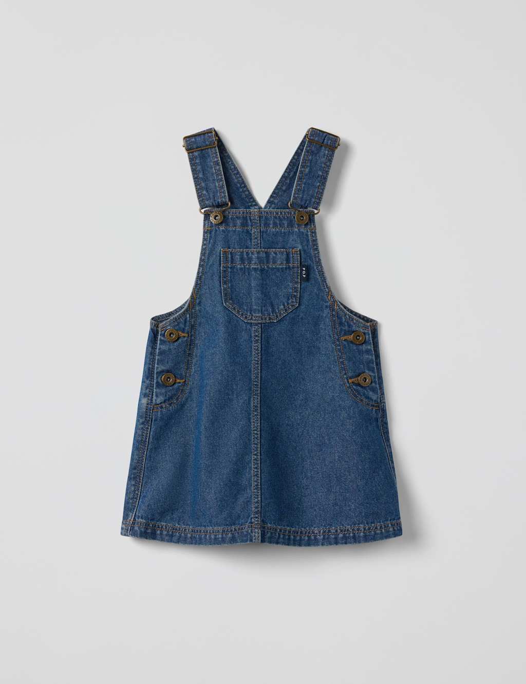 Polarn O. Pyret Denim Pinafore (1-5 Years) Blue Denim