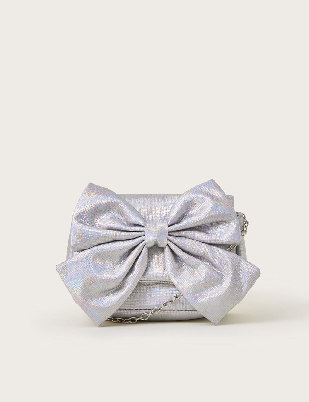 Kids' Metallic Bow Shoulder Bag