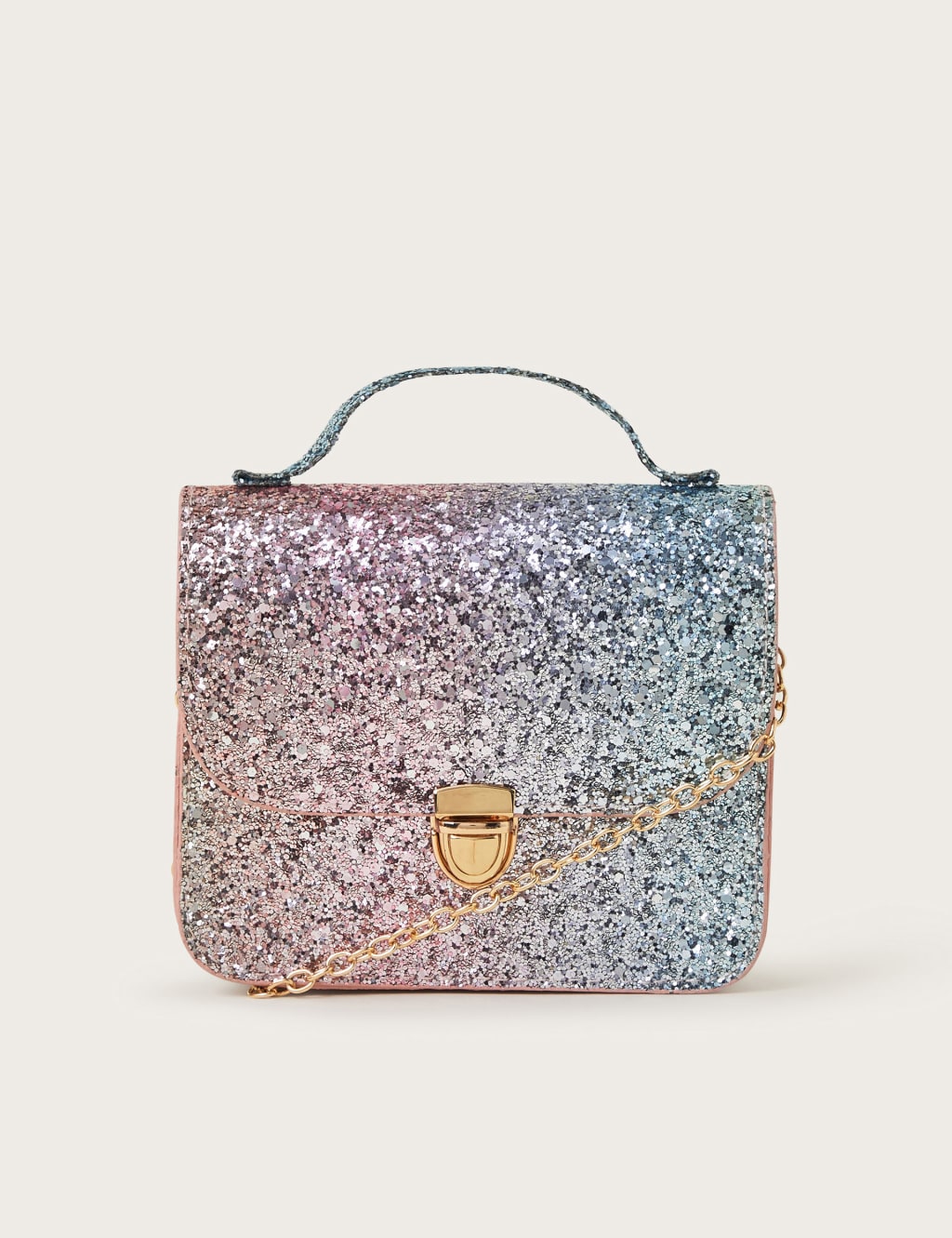 Kids' Rainbow Glitter Mini Satchel